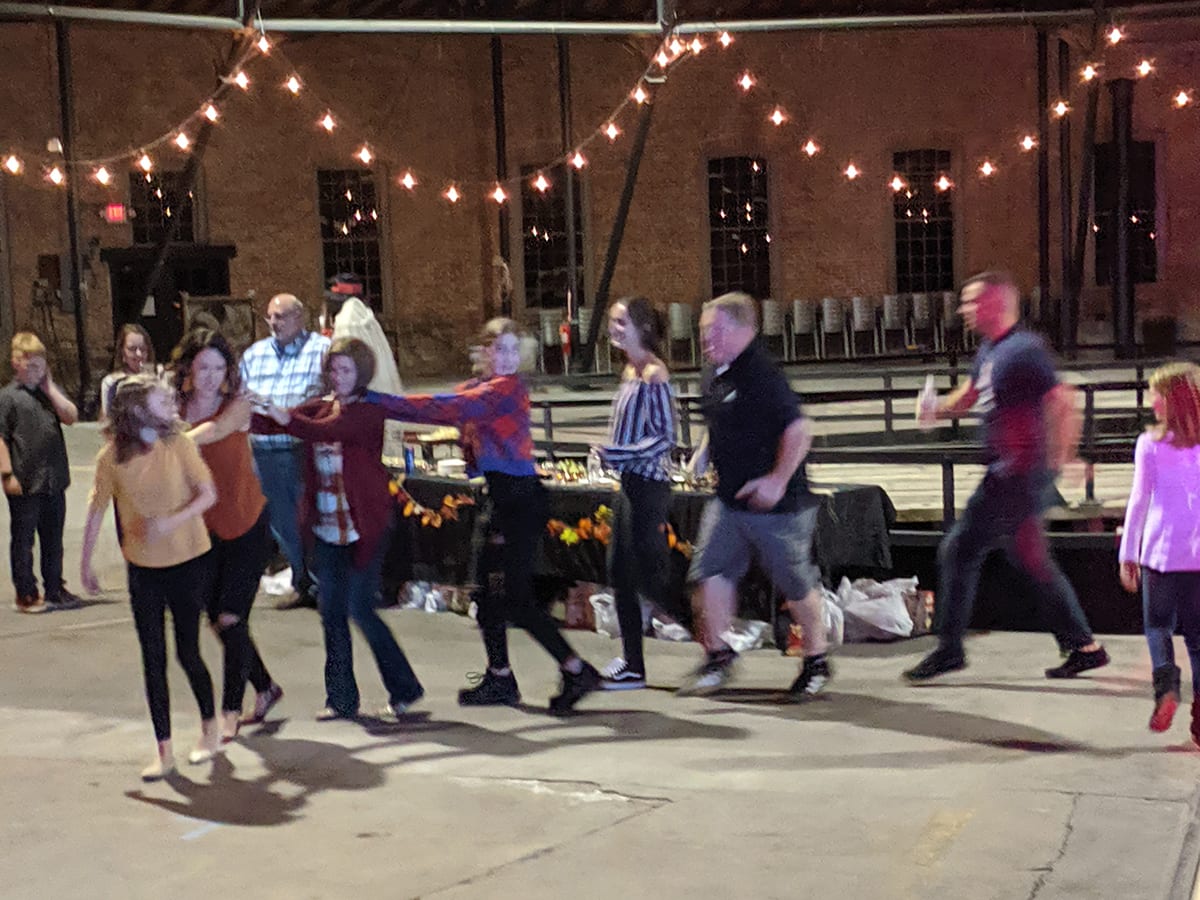 Group playing together at an event Group playing together at an event